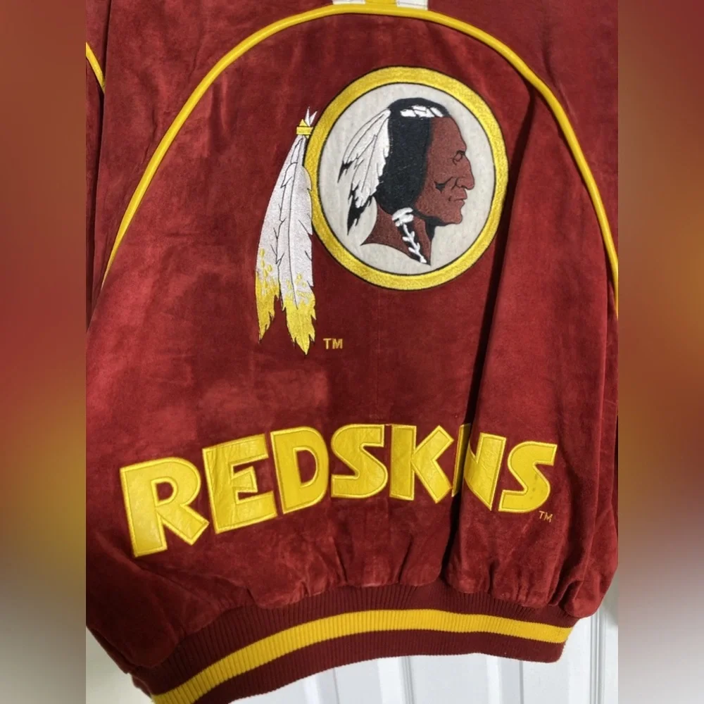 Carl Banks x GIII MEN’S SUEDE LEATHER WASHINGTON REDSKINS JACKET Size 2XL VGC - Picture 10 of 15